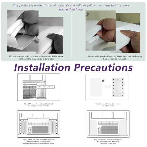 Window Air Conditioner Insulated Foam Panels, | Winter Surround Style 1