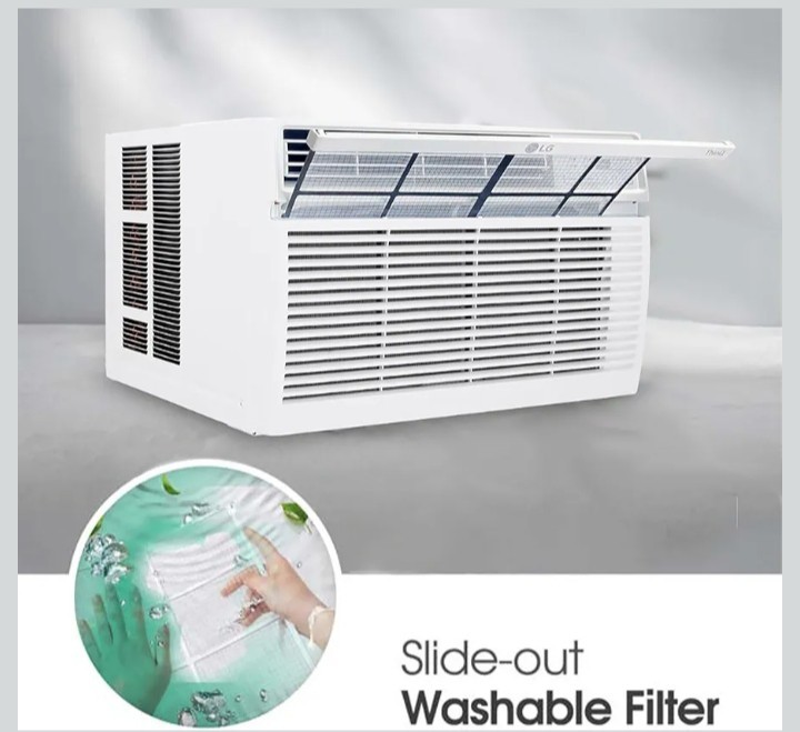 LG 8,000 Window Air Conditioner, 115V, 350 Sq.Ft. (14&prime; x 25&prime; Room Size),…