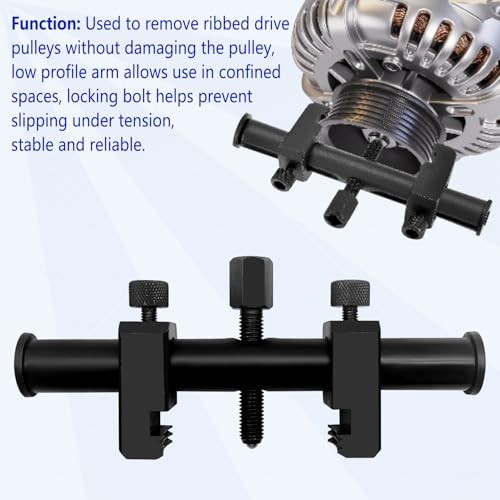Universal Ribbed Drive Crankshaft Pulley Puller Kit for Pulley Size From 35mm
