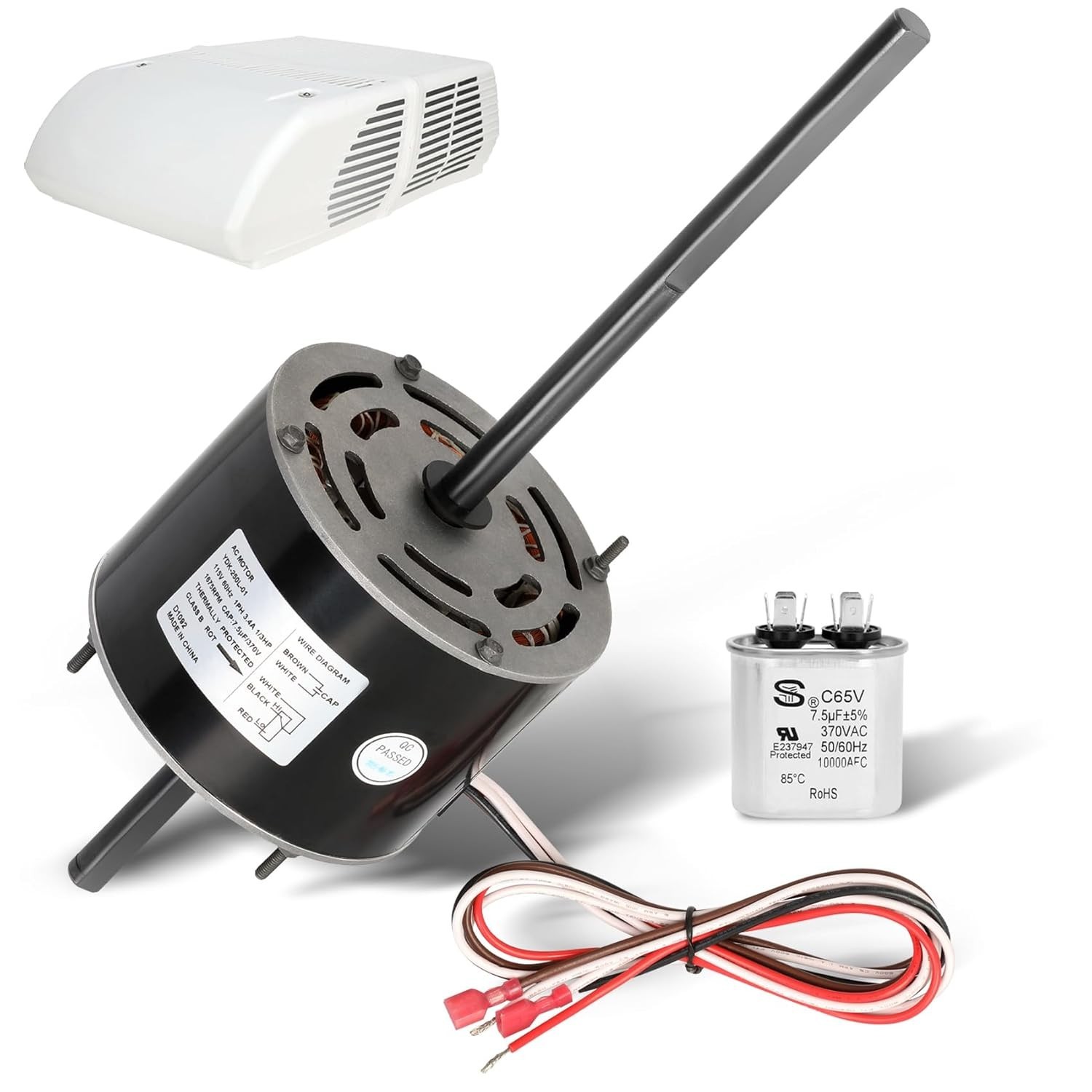 High-Performance RV AC Fan Motor for Coleman Mach Air Conditioners – Metal Build