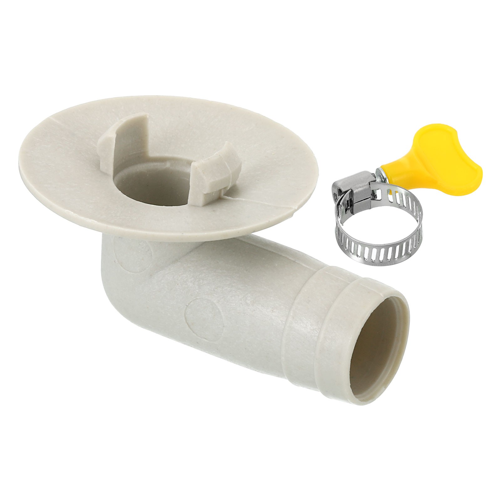 1pcs 15mm Air Conditioner Drain Hose Connector with Clamp, White Style11