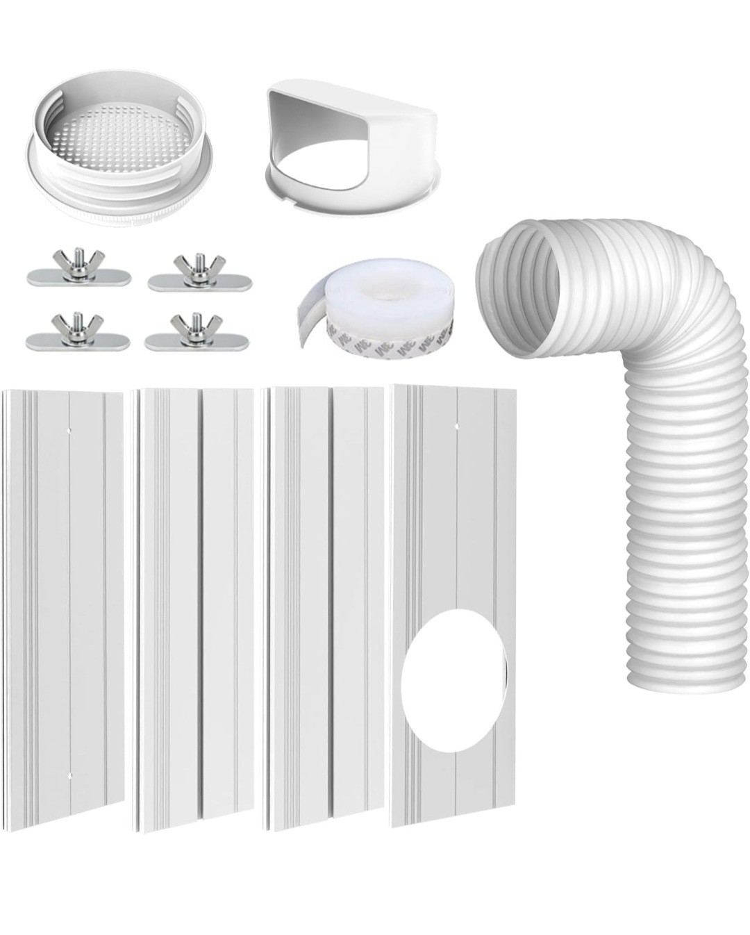 Portable Air Conditioner Window Kit with 5.9&Prime; Anti-clockwise Exhaust Hose, Mobil