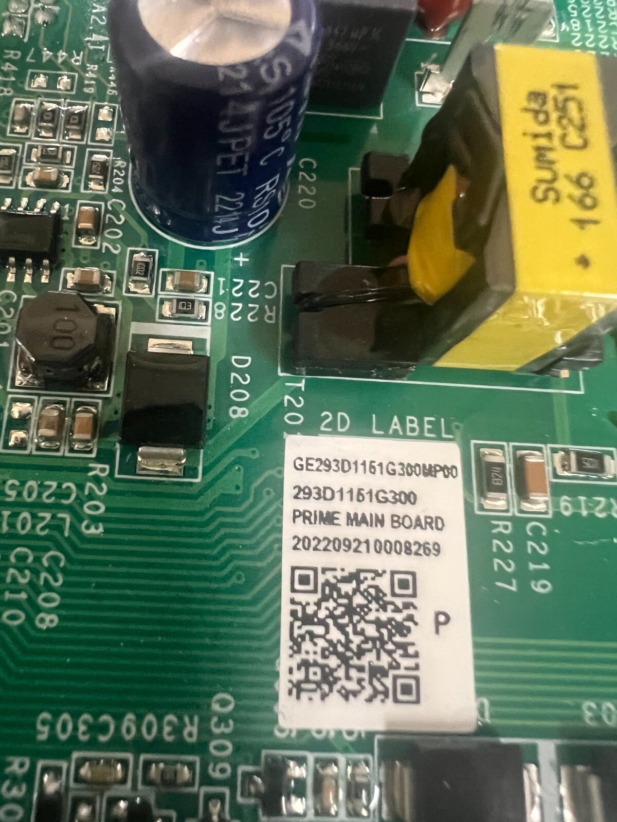 AZ45E15DABW6 293D1151G300 GE Wall Unit Air Conditioner OEM control board
