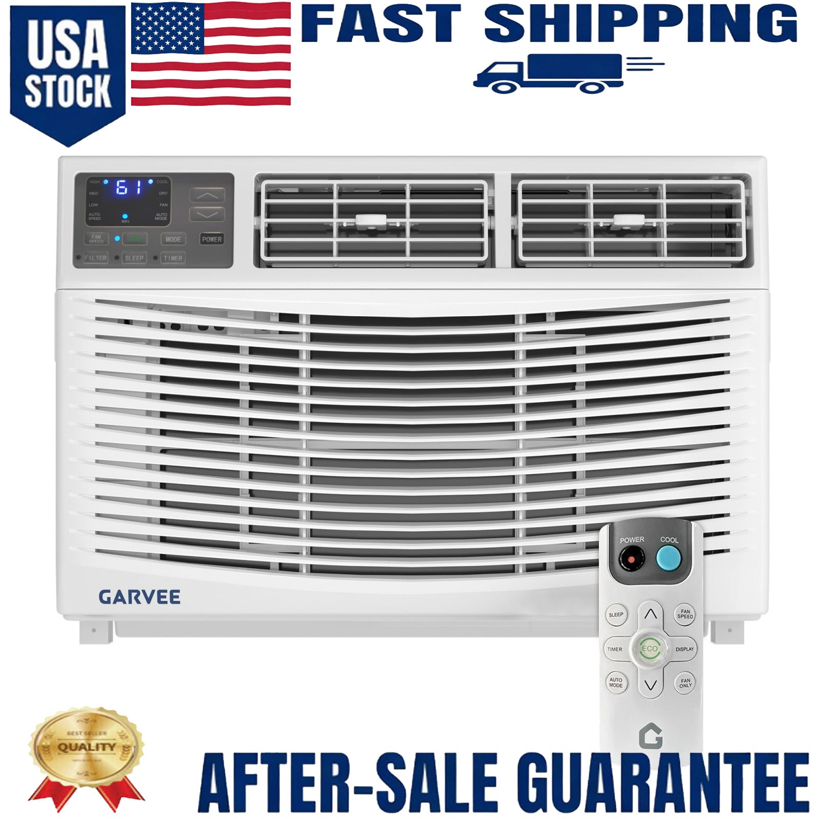 12000 BTU Window Air Conditioner Energy Efficient Cools Up to 550 Sq.Ft