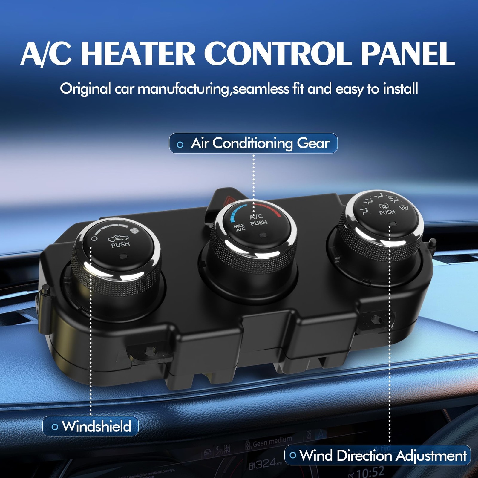 Front Climate Control Module 599-217 Heater A/C Control Switch for Dodge Ram …