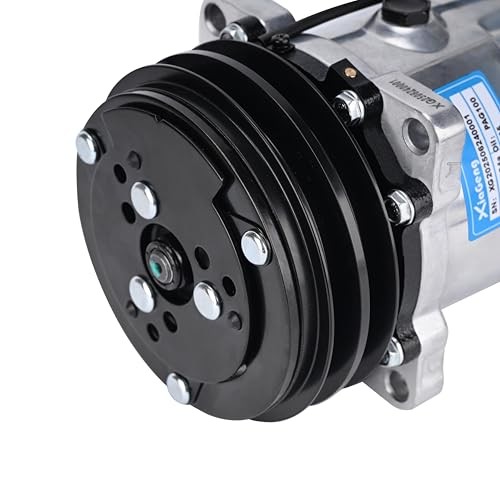 Universal Air Conditioner AC Compressor with Clutch (2 Grooves(Sanden 508))