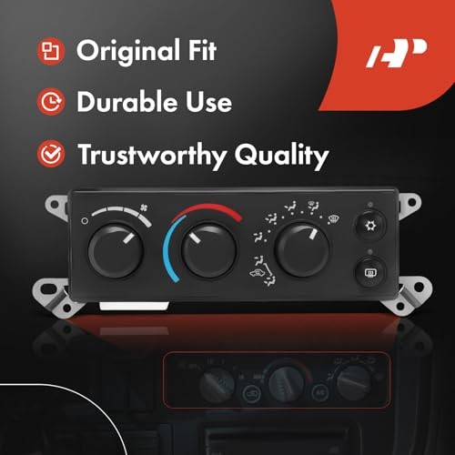 A/C Heater Climate Control Module Panel Compatible With Rear Window Defogger