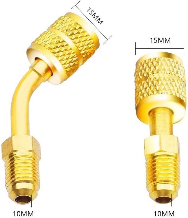 R410A Adapter 2 Pack 5/16 SAE Female 1/4 SAE Male HVAC