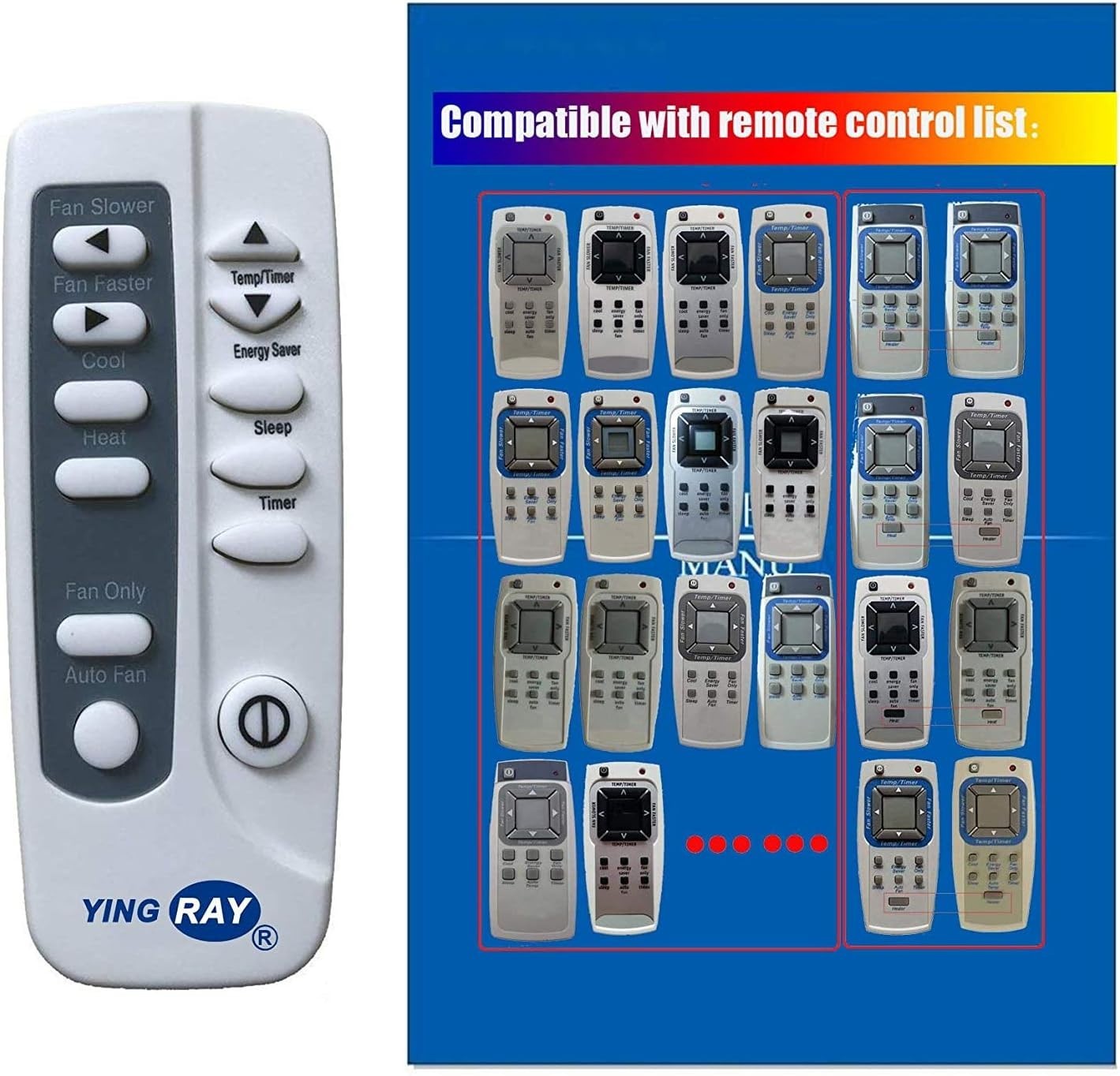 Universal Replacement Remote for Frigidaire Window Air Conditioners
