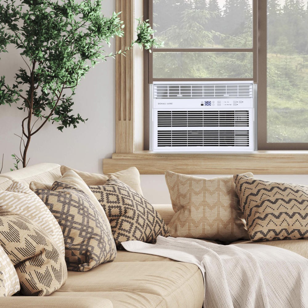 12000 BTU 115V Remote Window Air Conditioner Auto Restart 3 Fan Cooling Speed
