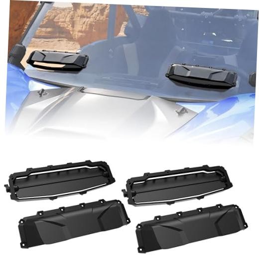 Universal UTV Windshield Vents Kit, Windscreen Modification Window Airflow