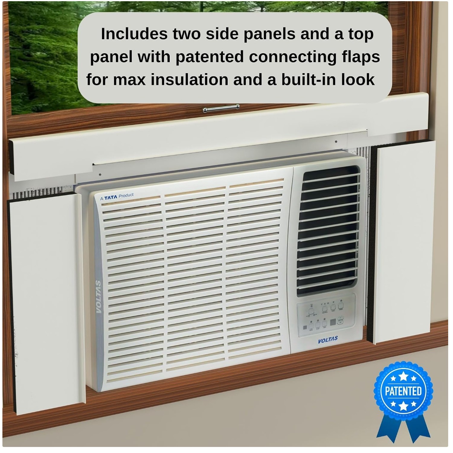 White Insulation Panels for 36-40&Prime; Window AC Units