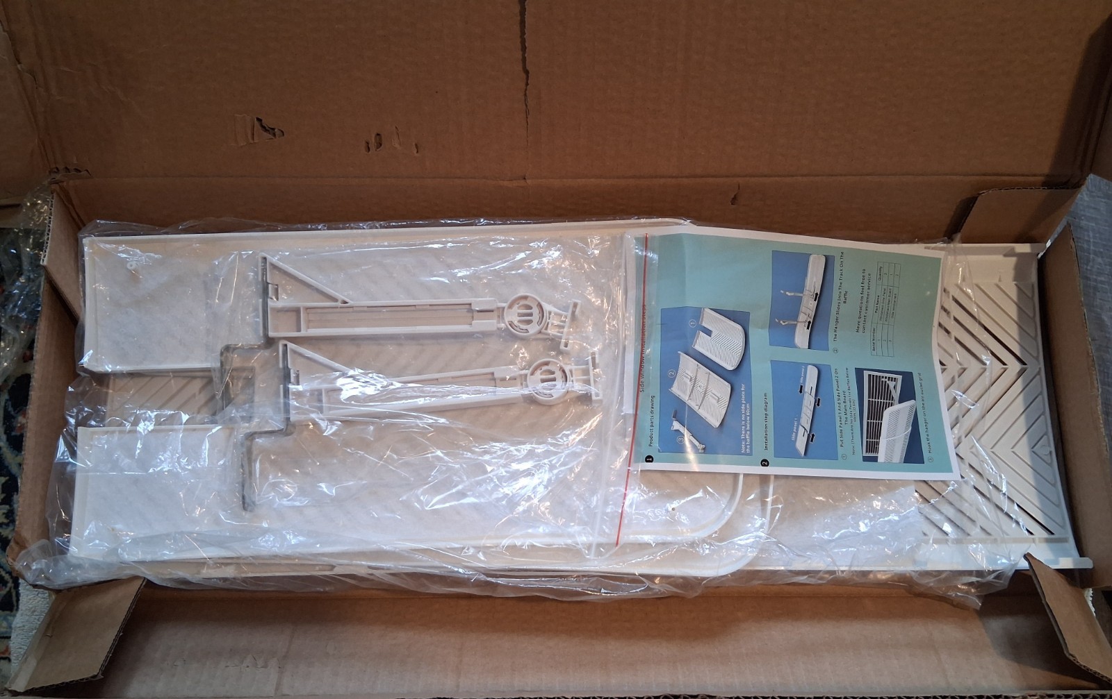 2 Qiandahom AC Air Vent Deflectors for Central Air Conditioner&rsquo;s Register&Grille