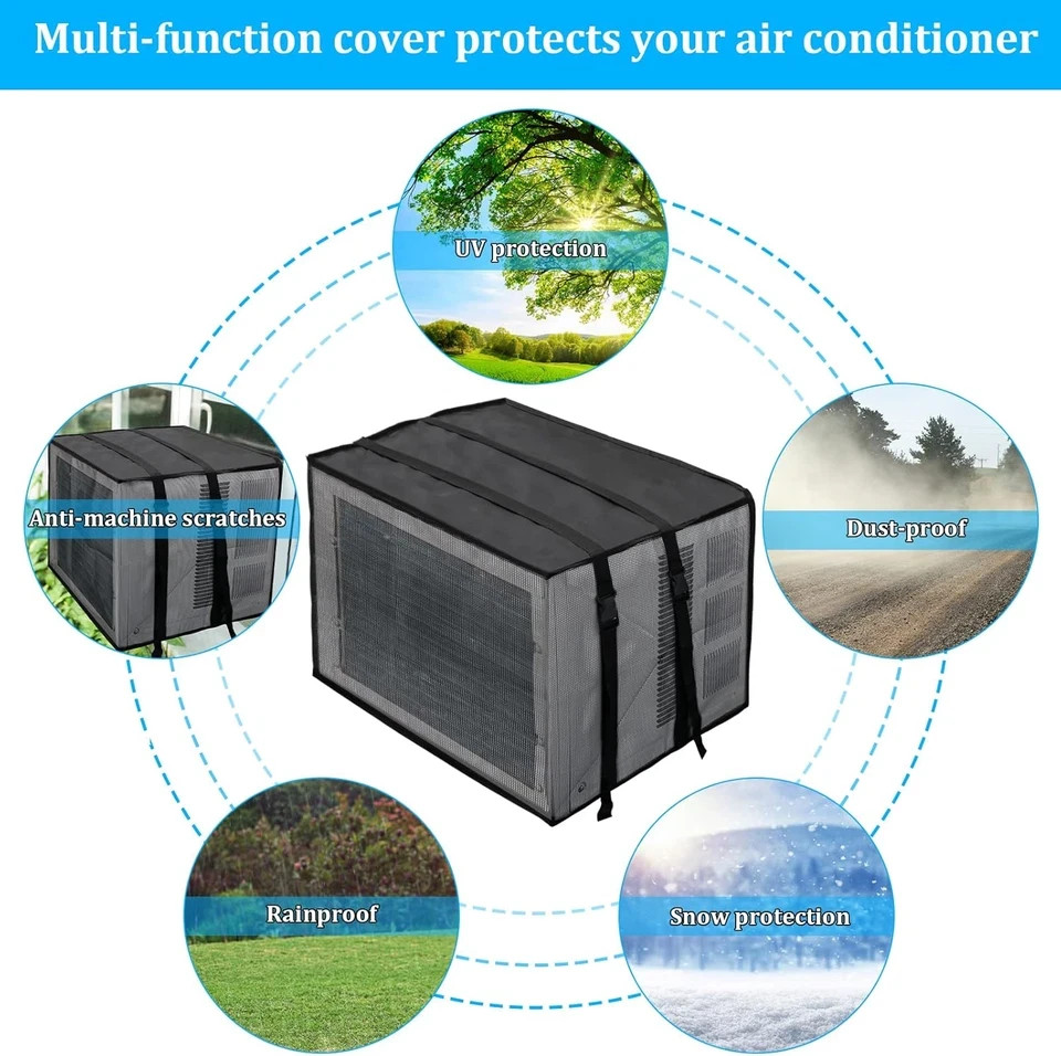 Newest Design Mesh Window Air Conditioner Cover Outdoor, Support Window AC Unit