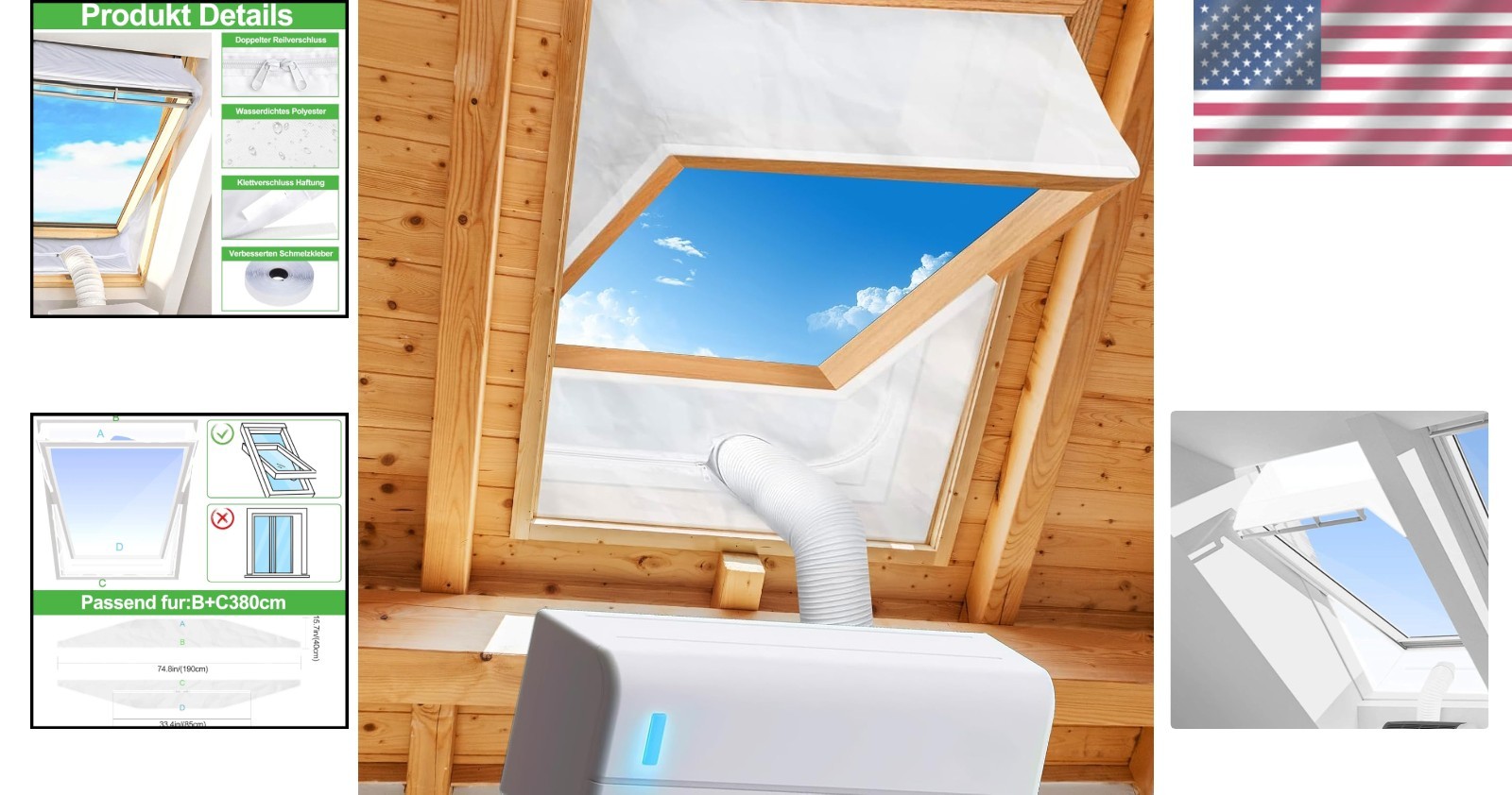 Durable Waterproof Window Seal for Portable Air Conditioner – Efficient Cooling