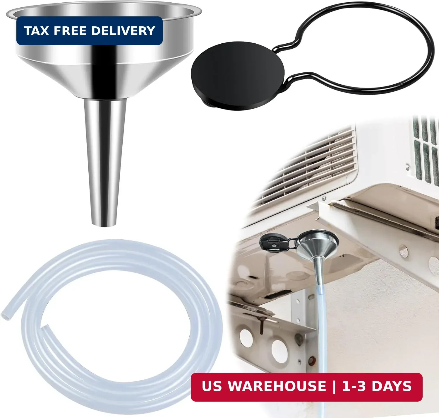 8Ft Magnetic Window Air Conditioner Drain Kit Universal Portable Air Conditioner