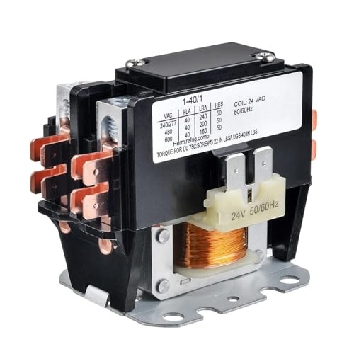 BOJACK 1 Poles FLA 40 Amp Coil 24 VAC Air Conditioner Condenser 1P 40A 24V