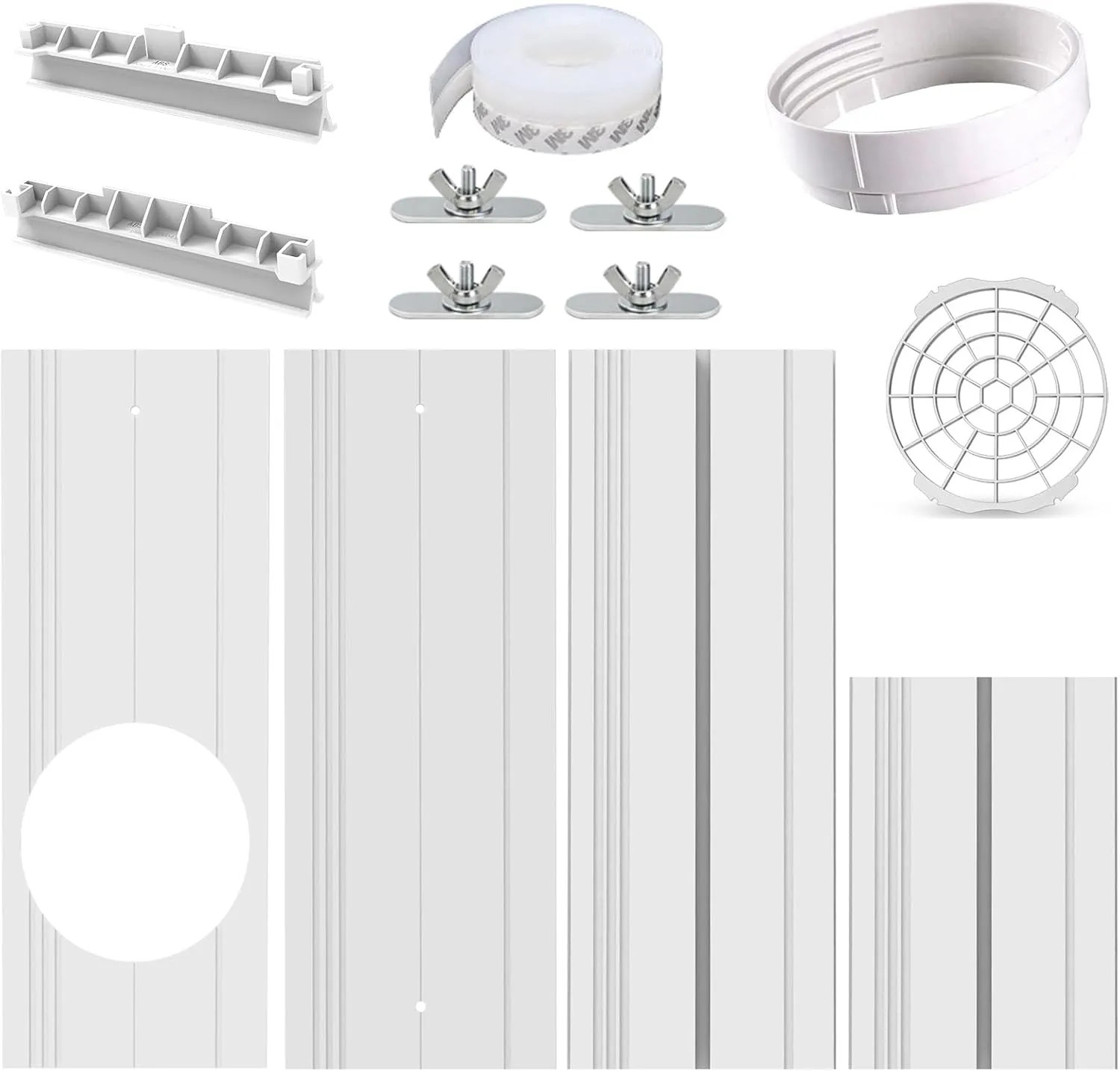Portable AC Window Seal Kit For 5.9 Inch Exhaust Hose Adjustable Sliding Vent…