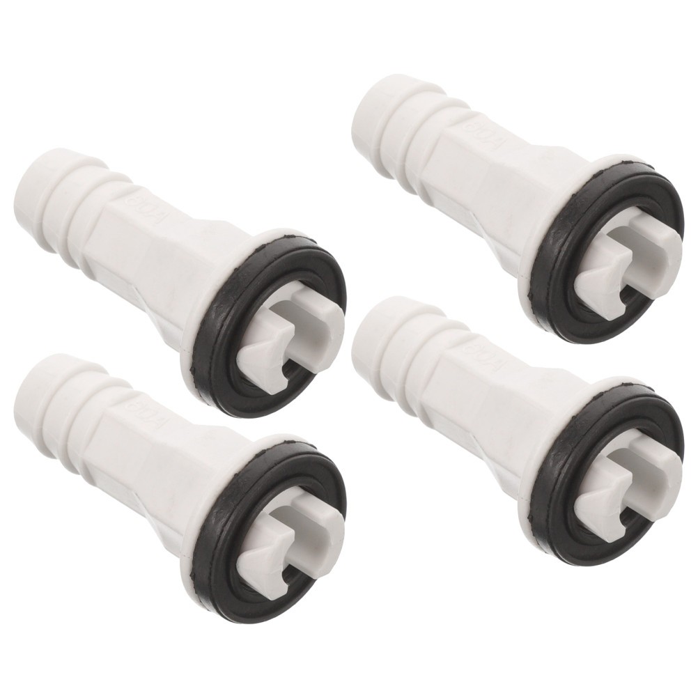 4 Pcs AC Drain Pipe Connector Plastic Adapter for Air Conditioning Hose Systems