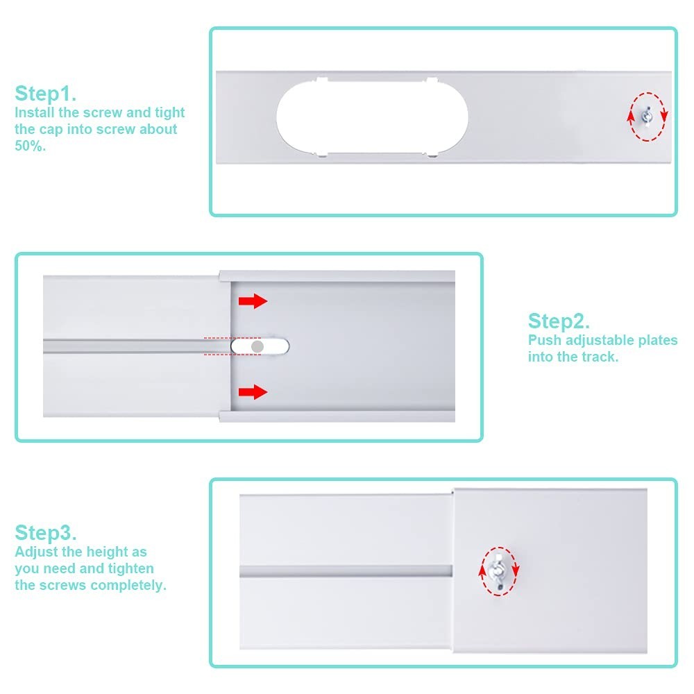 Portable Air Conditioner Window Kit Coupler Portable AC Window Kit Accessories