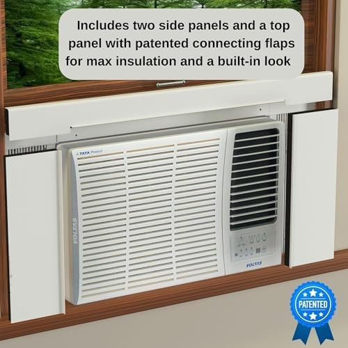 Breeze Stop Surround Insulation Side Panels White for Window AC Unit Indoor A…