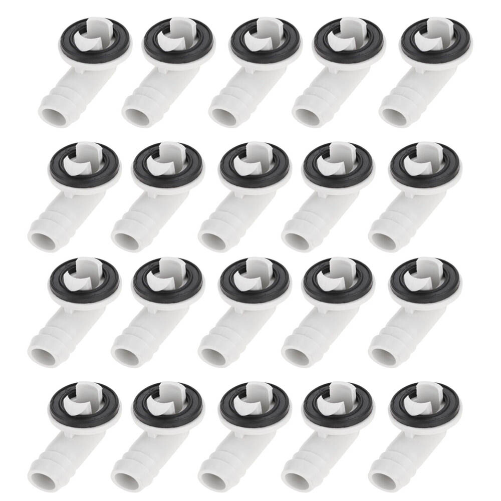 US Plastic Air Conditioner AC Drain Hose Connector Elbow Fitting Rubber Ring Set