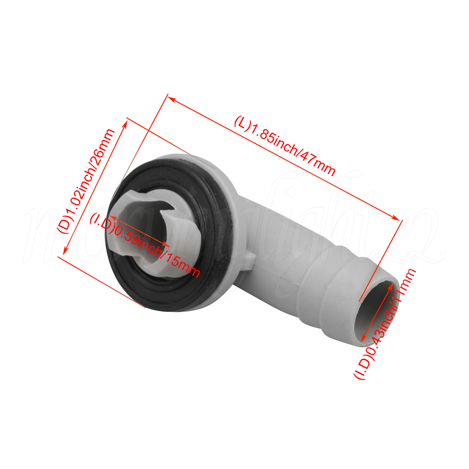 10x Drain Hose Connector Elbow Fitting 15mm Fit most Air Conditioning Units
