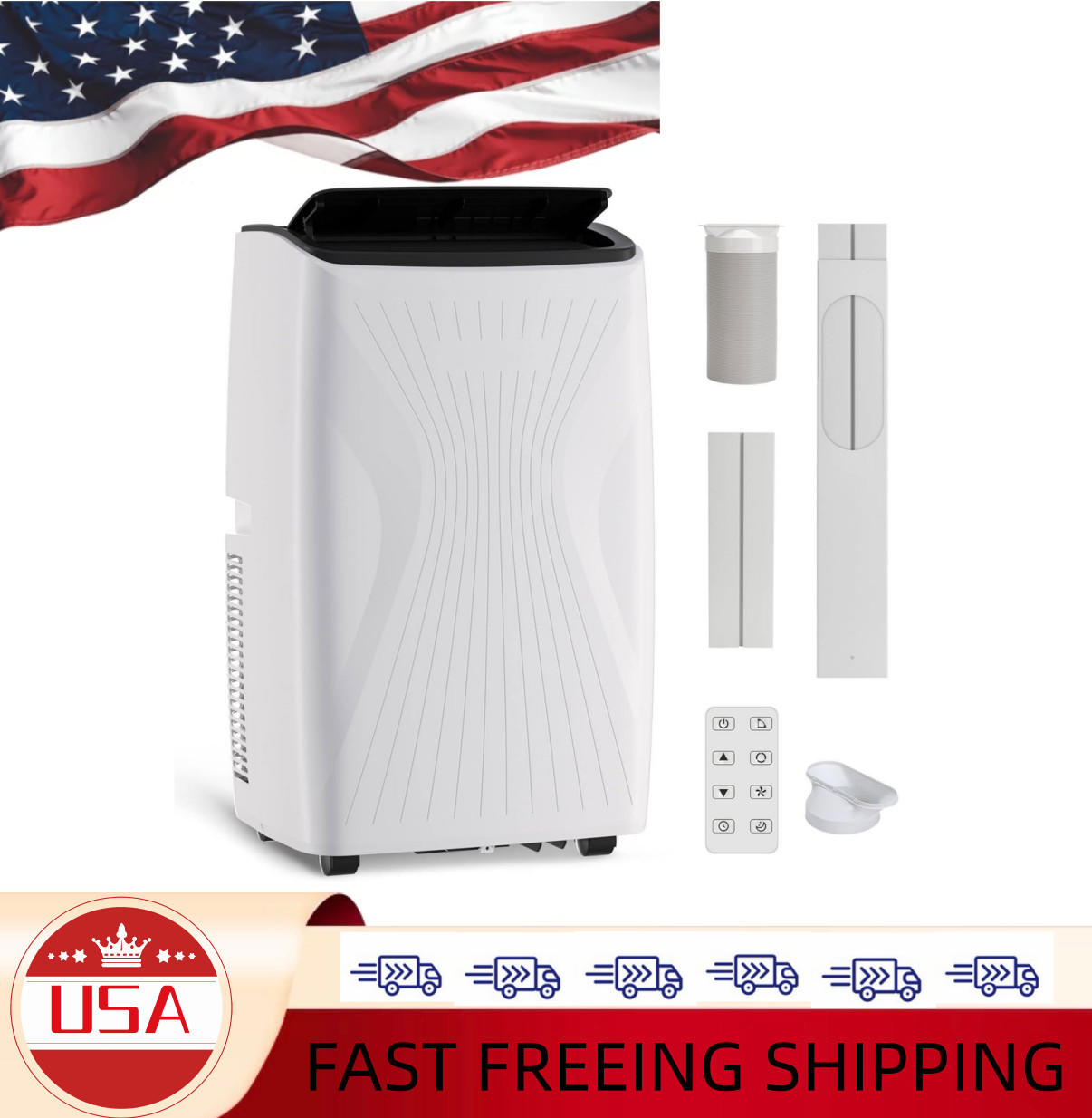 ❄️Portable Air Conditioner, 14000 BTU 5-in-1 Portable AC Unit, Cool Fan & Dry Re