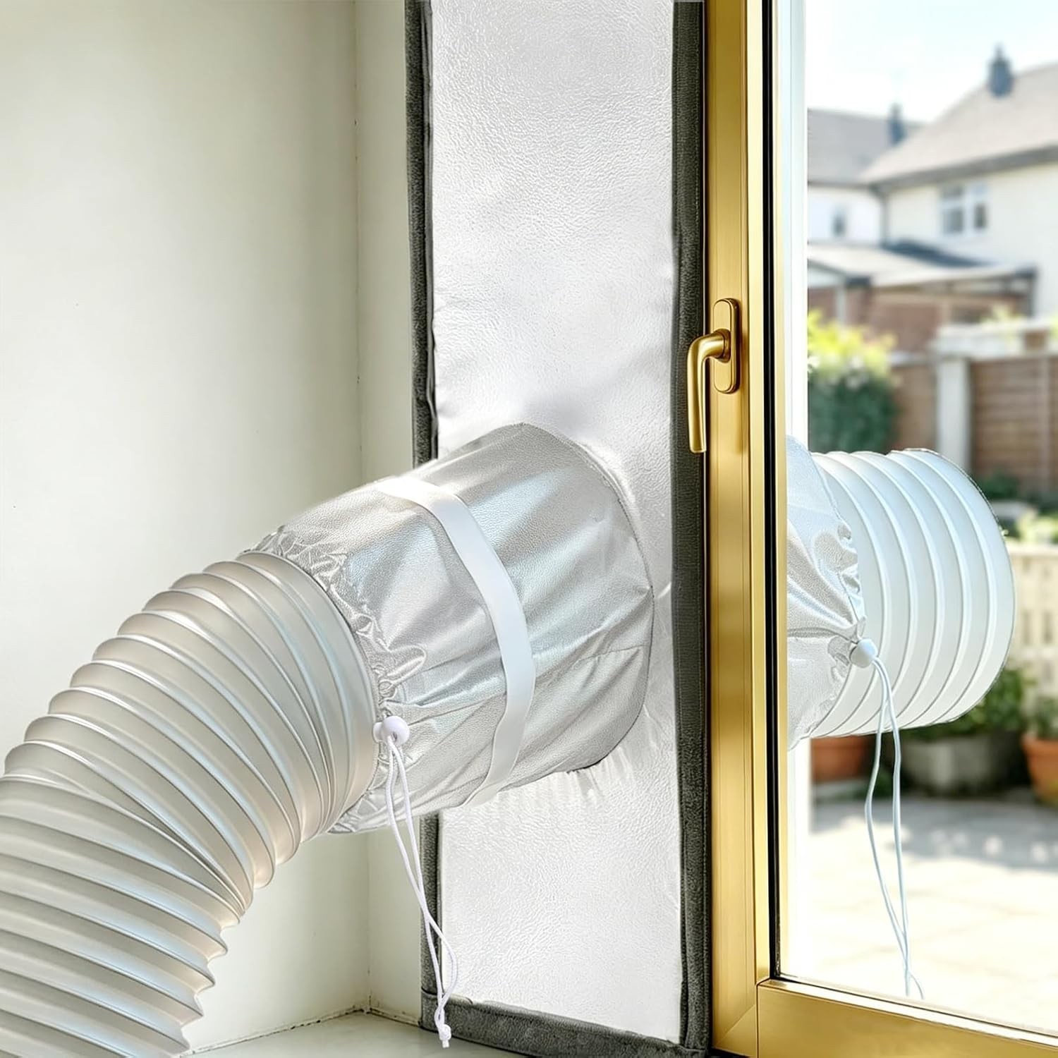 10&Prime;x98&Prime;Portable Air Conditioner Silding Door Vent Kit 420D High Density Porta…
