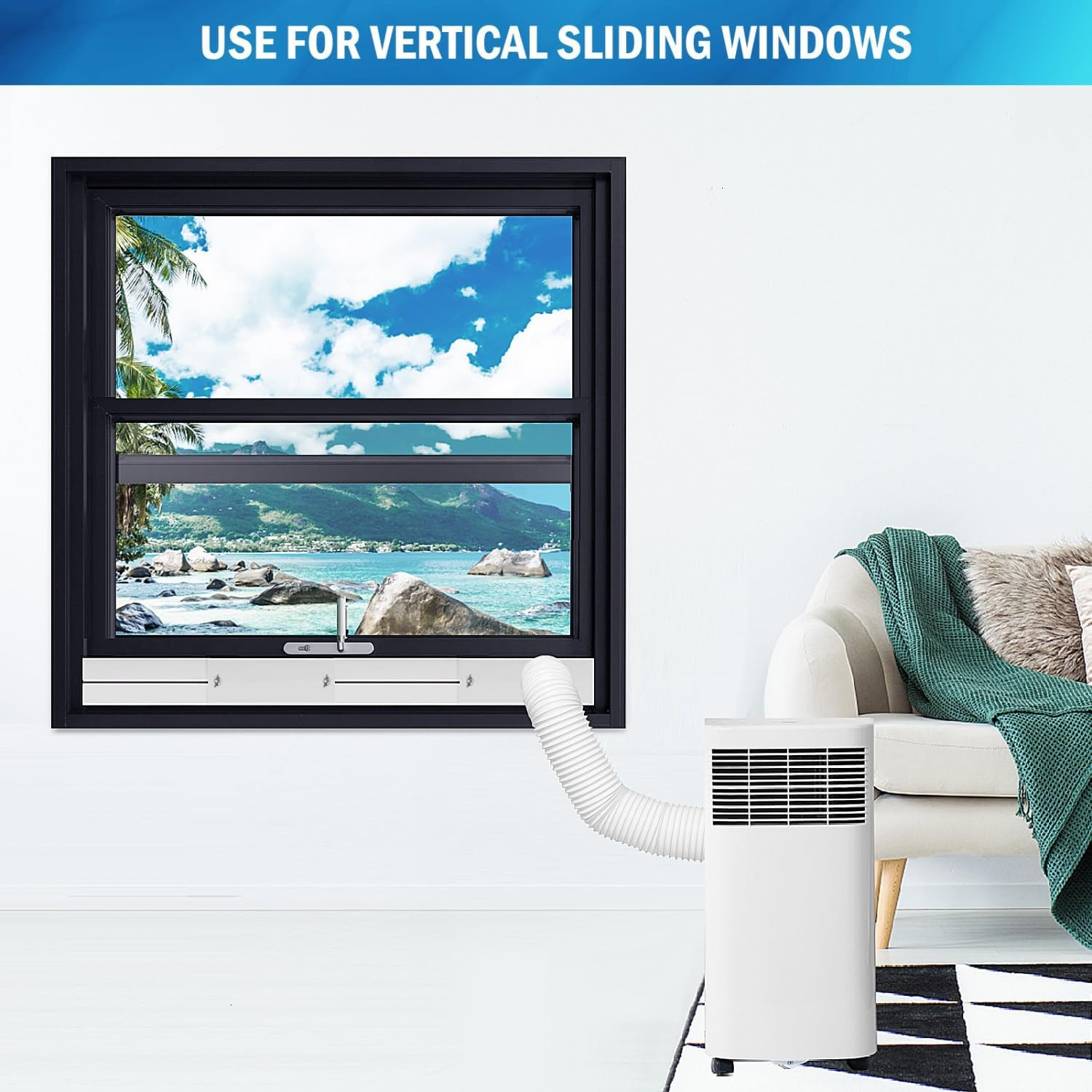Yoleshy Portable Air Conditioner Window Kit with Coupler