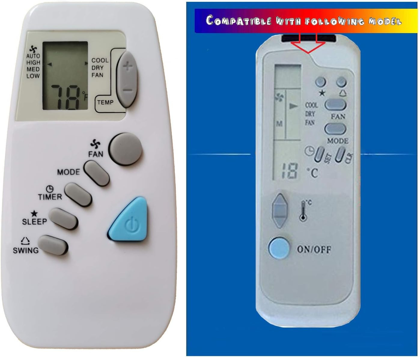 Replacment for Goodman Air Conditioner Remote Control Model Number HG31ES