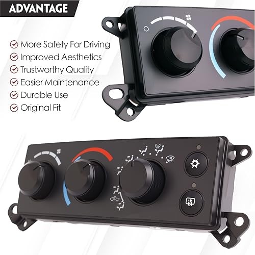 A/C Climate Control Module Panel Fits for 2006-2008 Dodge Ram 1500 Air