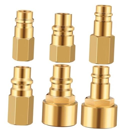 6 Pcs R1234yf to R12 Retrofit Conversion Adapter Fitting Kit Compatible with