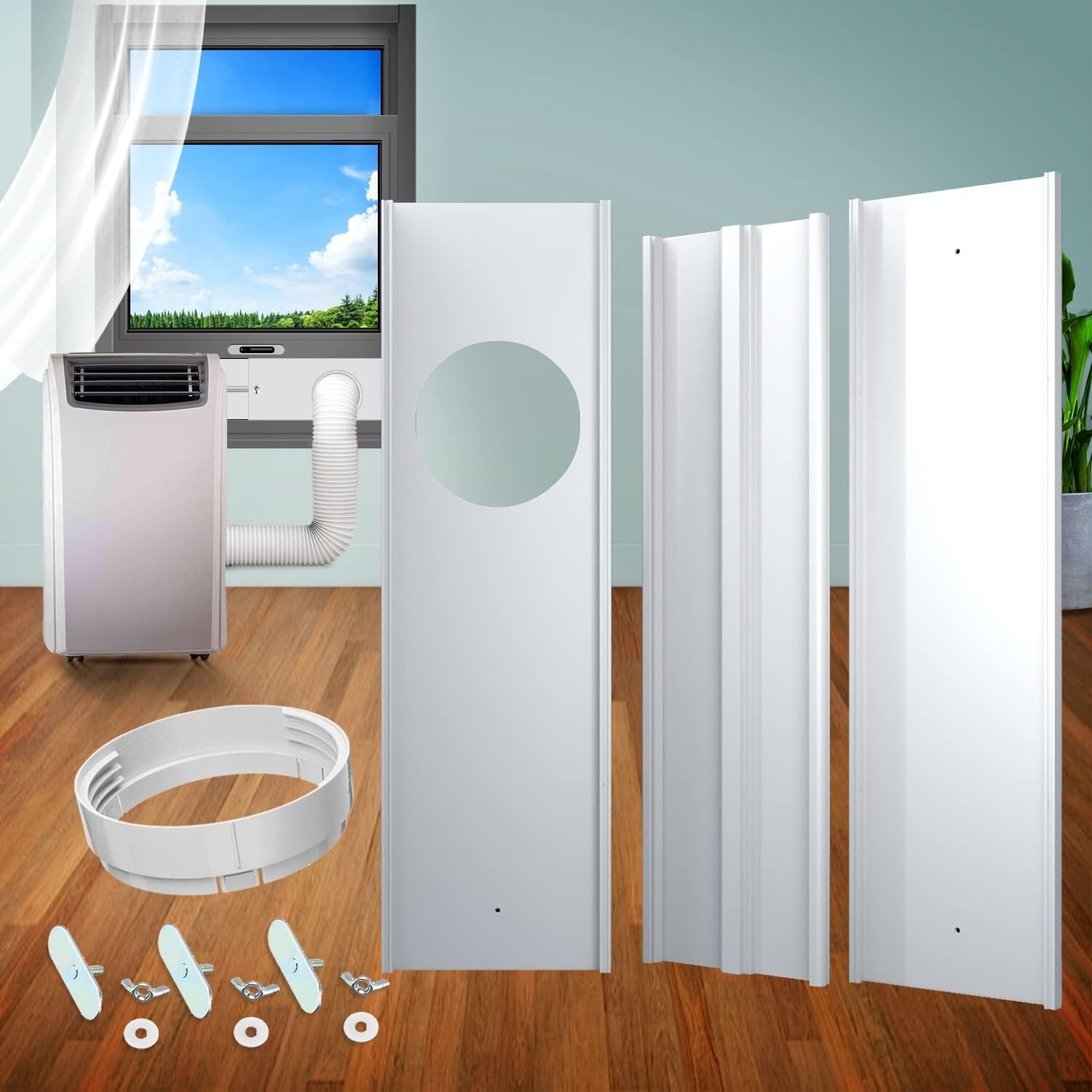 Compact Portable Air Conditioner Window Kit for Versatile Ventilation Solutions