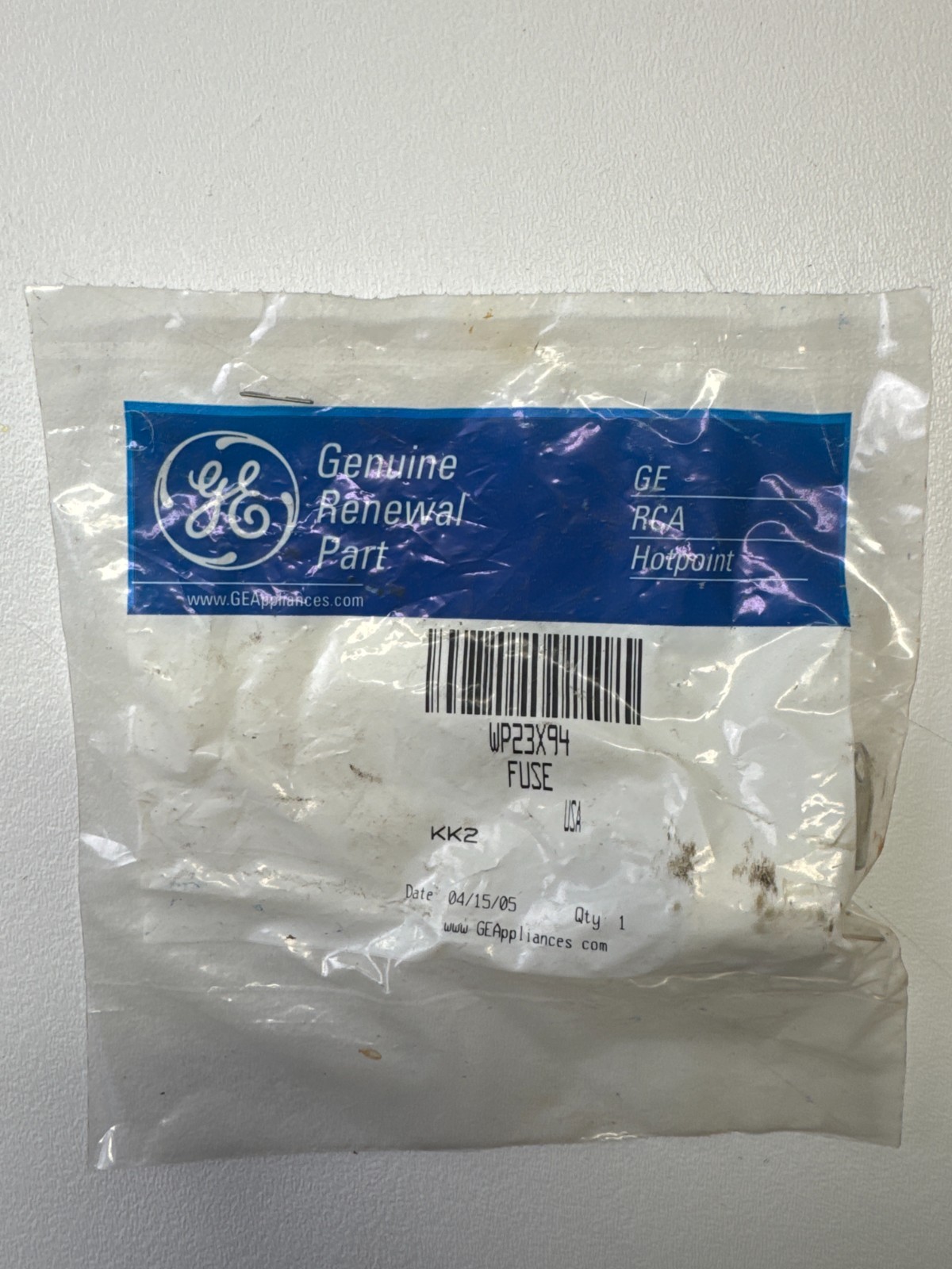 Genuine OEM General Electric WP23X94 Air Conditioner Thermoprotector Fuse