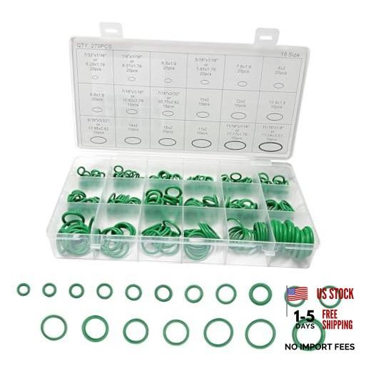270 PCS Seal Gasket Washer, Resilient Auto Air Conditioning Sealing Washer