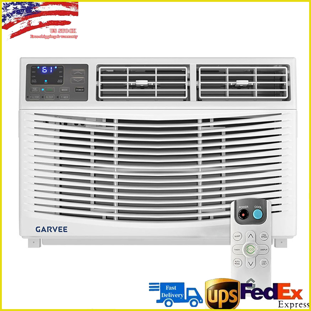 10000 BTU Window Air Conditioner with Remote, Fast Cooling for 450 Sq.Ft Room