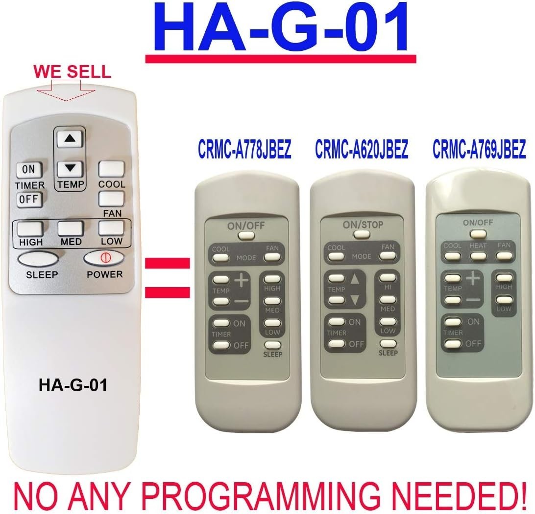 HA-G-01 Remote Control for GE Air Conditioner