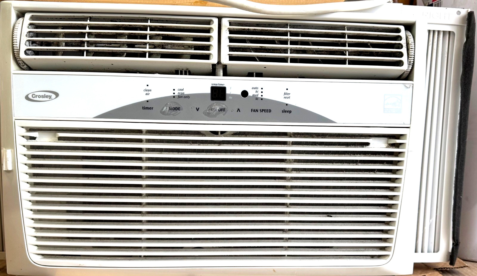 Four used white air conditioners. All working. No longer needed.