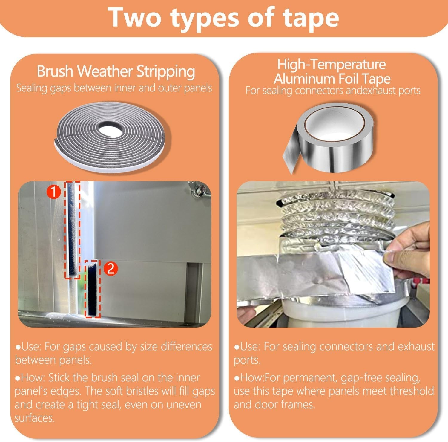 Portable Air Conditioner Window Vent Kit 26-62&Prime;Adjustable with Universal 5.0/…