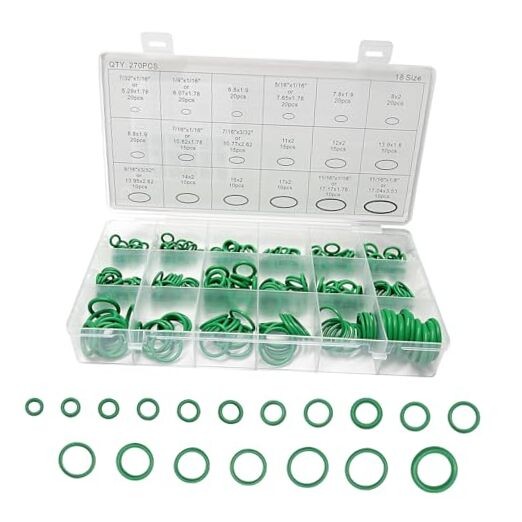 270 PCS Seal Gasket Washer, Resilient Auto Air Conditioning Sealing Washer