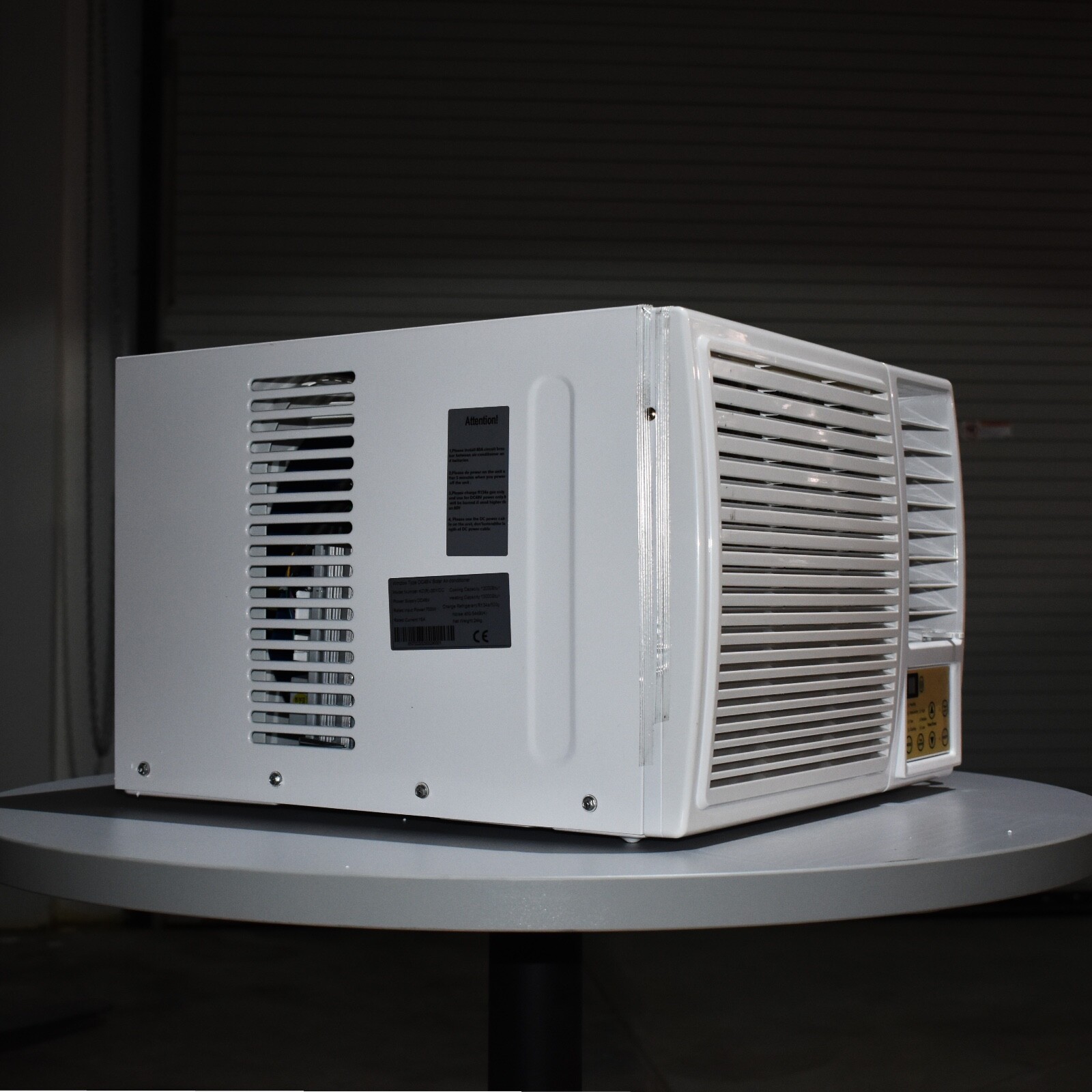 48V DC battery powered Window Air Conditioner 9,000 BTU/h Heat Pump