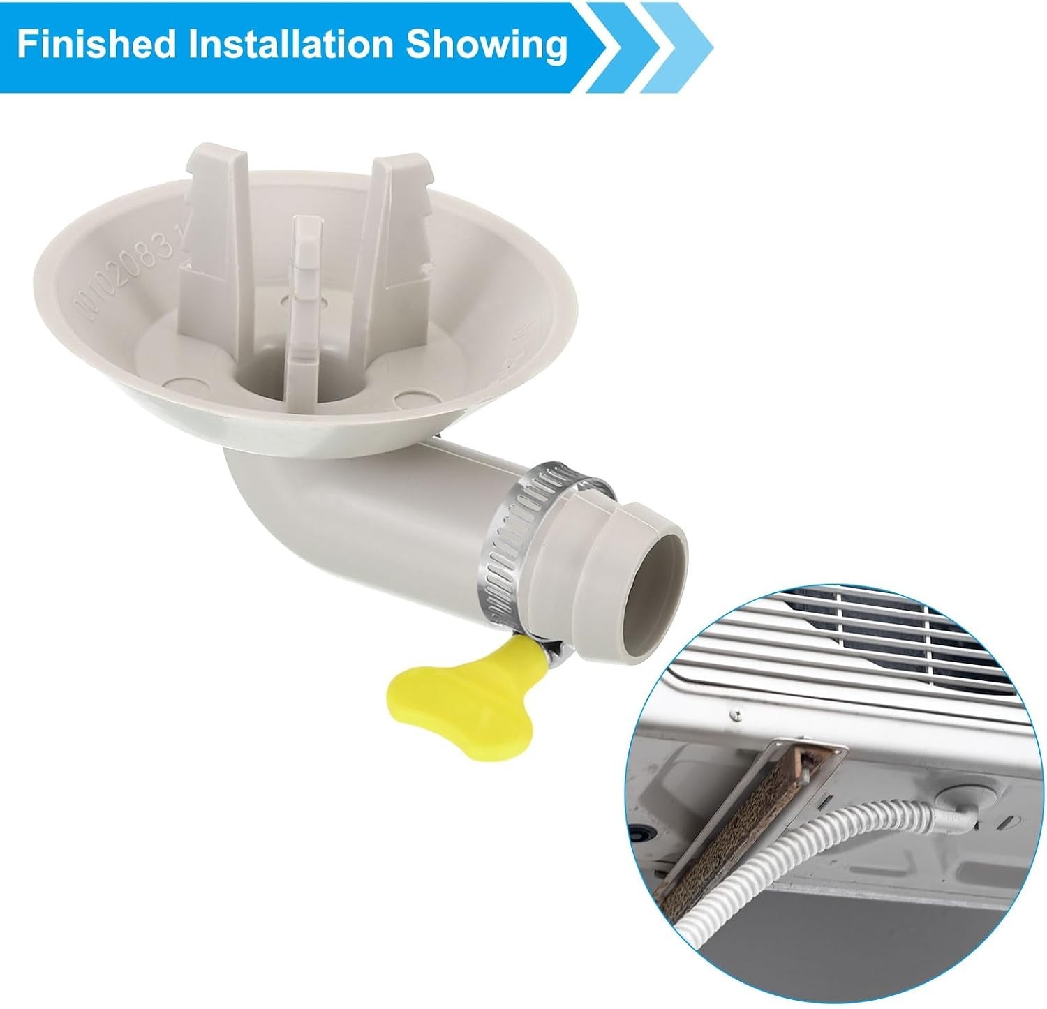 25mm Air Conditioner Drain Hose Connector, 1 Pcs Universal Drain Connector wi…