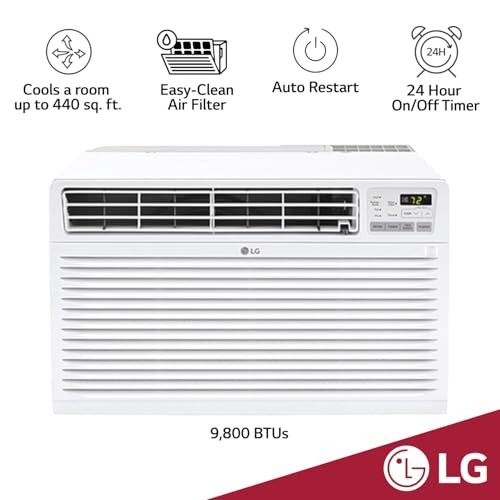 LG 10,000 BTU 115V ELECTRONIC THRU THE WALL AC W/REMOTE – WHITE