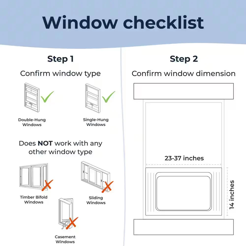 Windmill 6000 BTU Smart Window Air Conditioner 250 sq ft WiFi Remote Quiet W1W12
