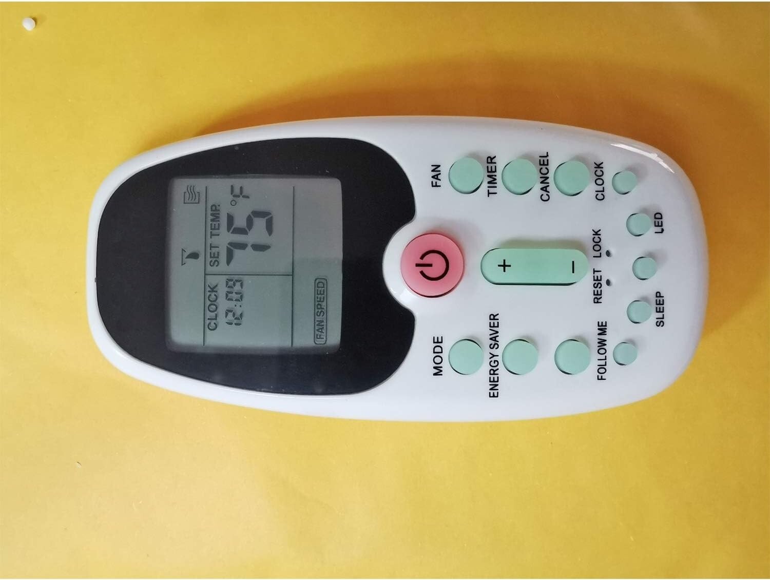 Ergonomic Green Backlit Air Conditioner Remote Control for Arctic King Models