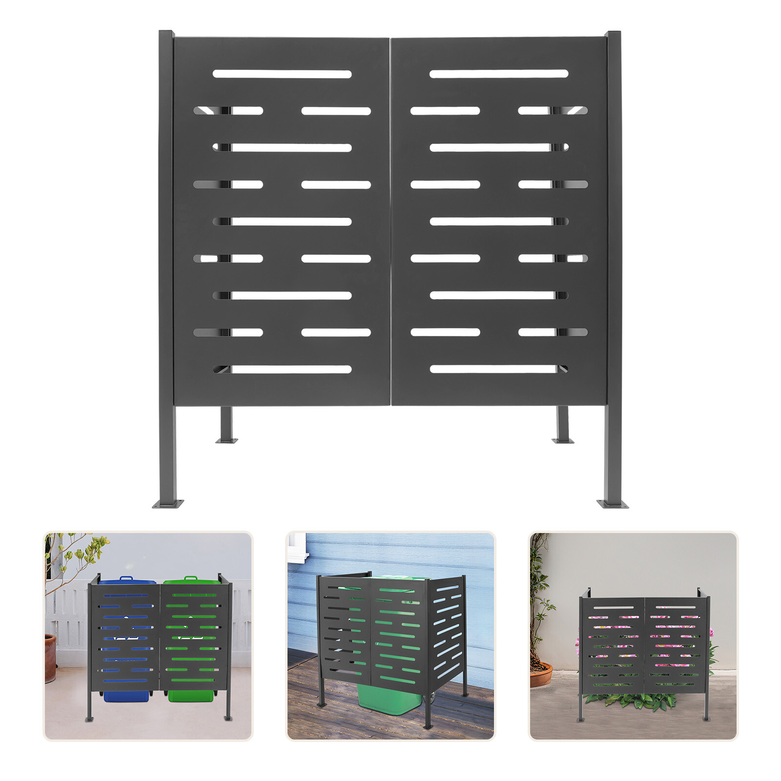 Air Conditioner Fence, Iron Outdoor Equipment Enclosure, Outside Privacy Fence