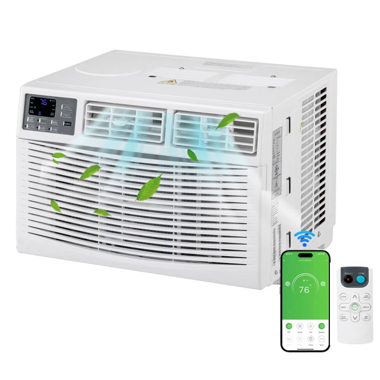 24000 BTU Window Air Conditioner, Energy-Saving Window AC Unit & Window Kit Wifi