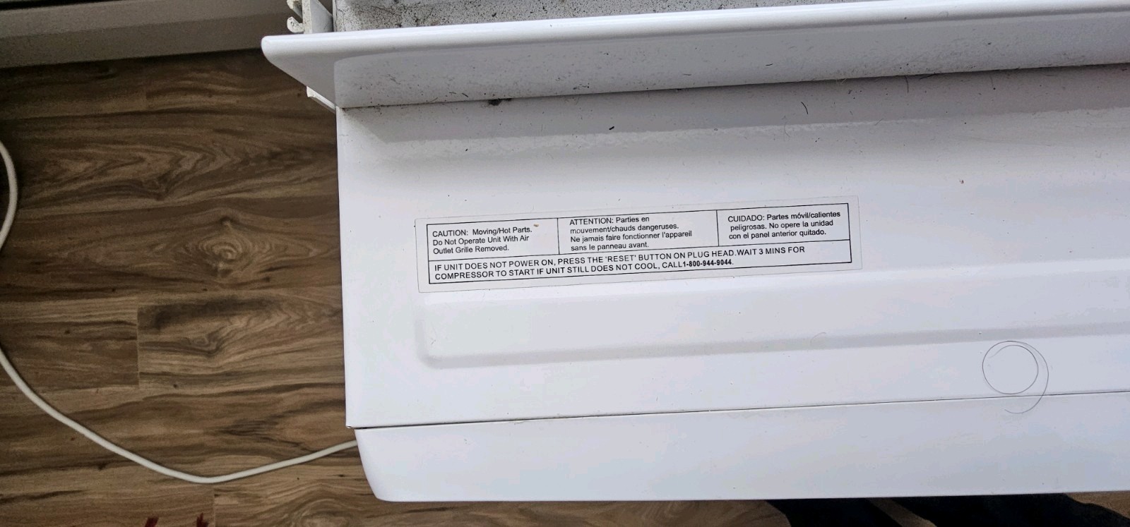 Frigidaire FFRE1033U1 Window-Mounted Room Air Conditioner.