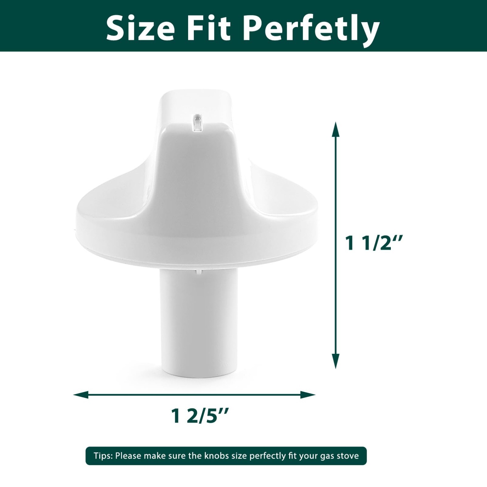 Air Conditioner Control Knobs Replacement for Window AC Units – White Plastic, 1